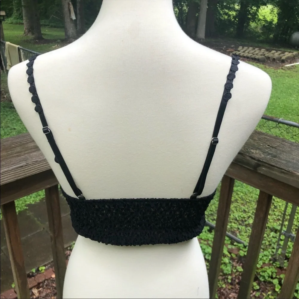 Black lace bralette bra size small - Picture 5 of 10
